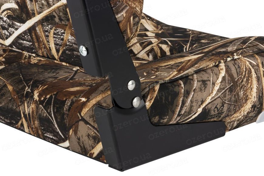Сиденье судовое в лодку катер и яхту Low Back Bucket камо REALTREE MAX 5 складное пластиковое полиэстер 75126Max5 фото