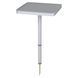Стіл Bo-Camp Peg Table 26x26 см сірий для кемпінгу висота 23/42 см складна алюмінієва рама DAS302727 фото 1