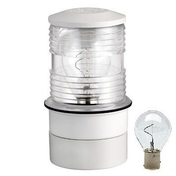 Огонь круговой для мачты судна Utility Osculati 12 В 10 Вт белый пластик с сертификатом RINA и NMMA 11.134.02 фото