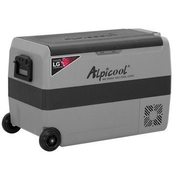 Автохолодильник компрессорный Alpicool T50 LG двухкамерный 50 л до -20℃ питание 12/24/220 В T50LGP фото