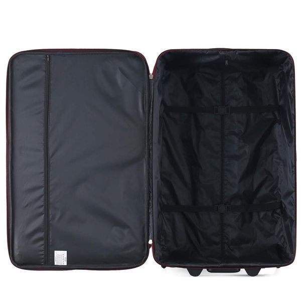 Чемодан Semi Line 28" L Черный/Красные линии T5680-3 75 л водоотталкивающее покрытие 2 колеса металлическая р DAS303171 фото