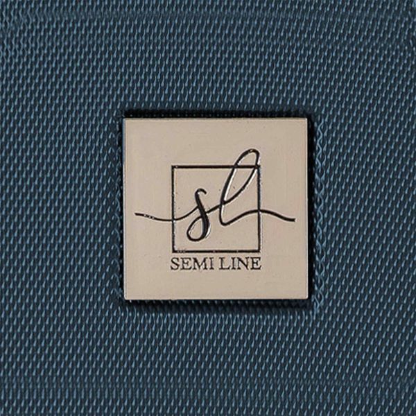 Валіза Semi Line 28" L Синій/Коричневий T5672-4 великий на 4 колесах з кодовим замком і захистом кутів DAS302676 фото