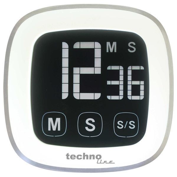 Кухонный таймер Technoline KT400 Магнитный Сенсорный Белый KT400 DAS301202 фото