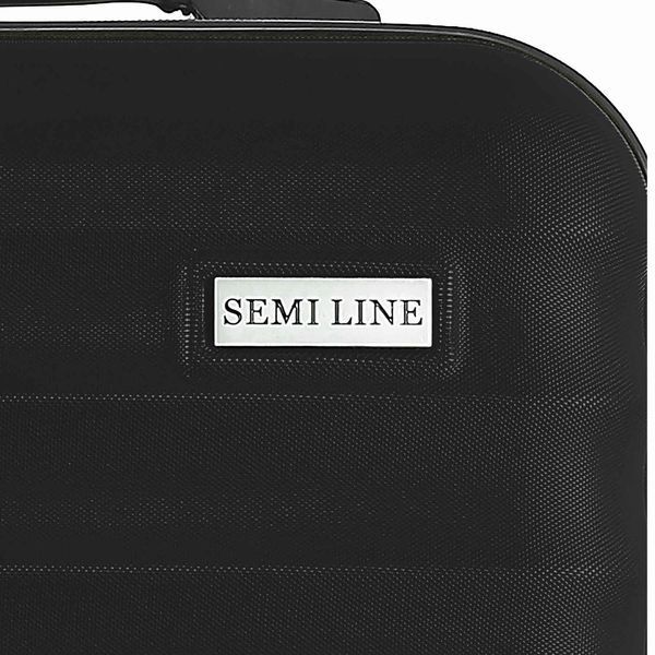 Чемодан Semi Line 20" S Черный T5634-1 для ручной клади 41л с кодовым замком и алюминиевой ручкой DAS302596 фото
