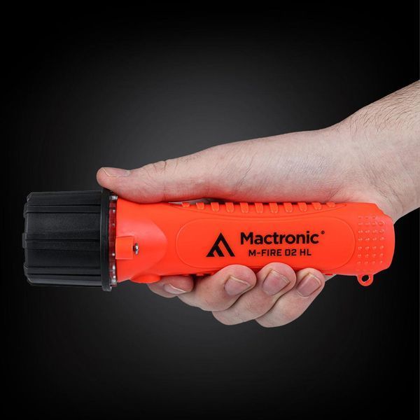 Фонарь пожарный Мактроник M-Fire 02 HL 290 Лм Ex-ATEX PHH0216 для МЧС 2 режима IPX7 красный до 160 м 5 DAS303386 фото