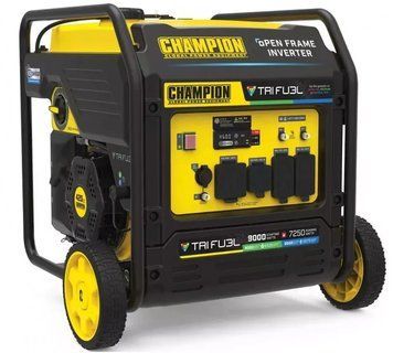 Генератор инверторный трехтепливный 9 квт Champion C9000BT TriFuel открытого типа 501176-UA фото