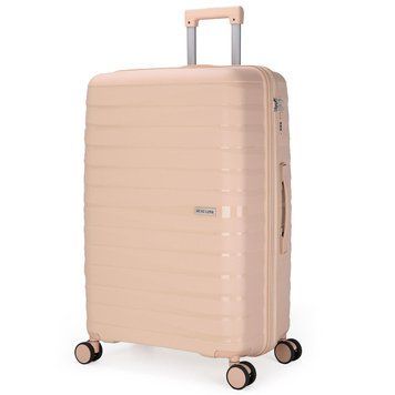 Чемодан Semi Line 24" M Бежевий T5795-2 поліпропіленовий на 4 колесах легкий та міцний з кодовим замком DAS303027 фото