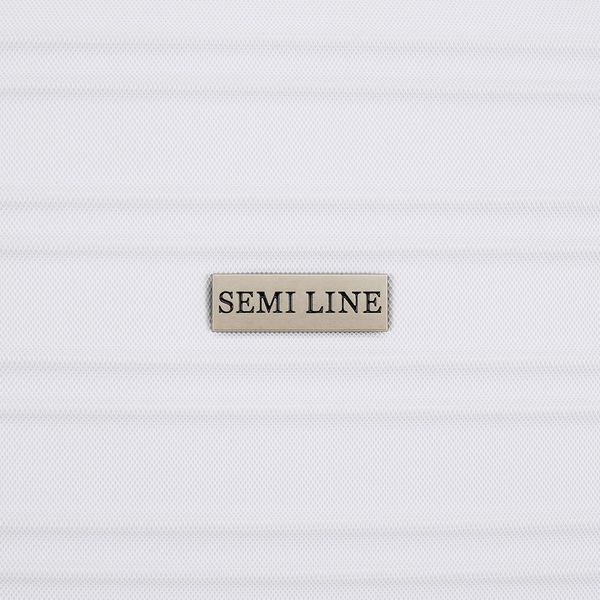 Чемодан Semi Line T5952-1 20" (S) Белый жесткий 4 колеса объем 37 л. вес 2.6 кг DAS303639 фото