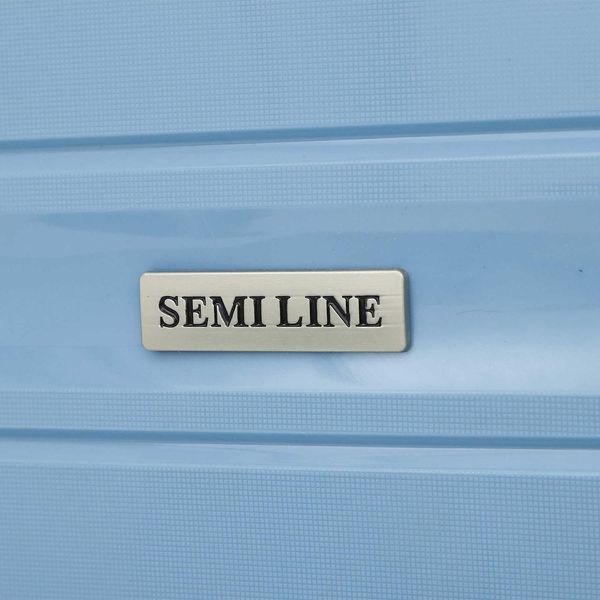 Чемодан Semi Line 30" L Синий T5616-3 полипропилен 4 колеса кодовый замок 98 л лёгкий и прочный DAS302313 фото