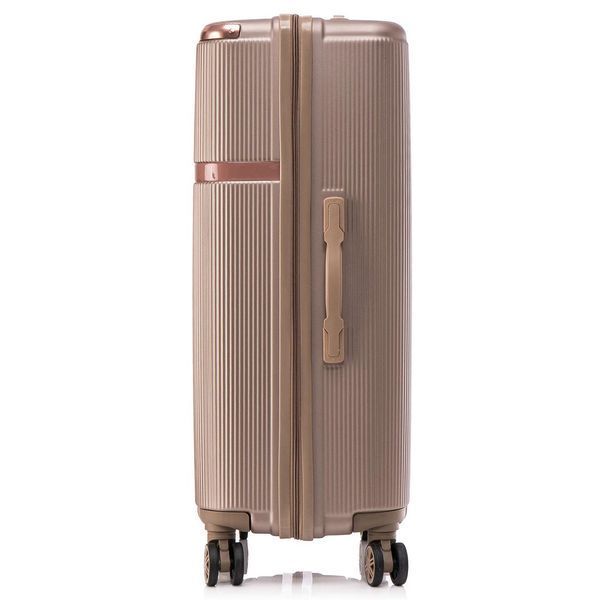 Чемодан Semi Line 24" M Шампань T5668-3 с встраиваемым кодовым замком 4 колеса ABS-пластик объем 60 л DAS302659 фото