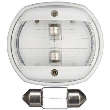 Огонь топовый для катера яхты Compact 12 Osculati 12 В 10 Вт белый пластиковый с поликарбонатной линзой 11.408.13 фото