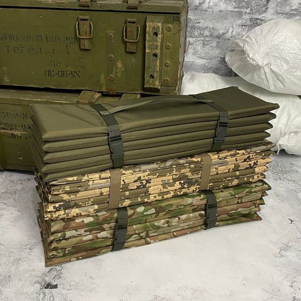 Тактичний каремат гармошка Ренджер піксель RA8913 &ndash; водовідштовхувальний килимок-трансформер з 9 секціями RA8913 фото