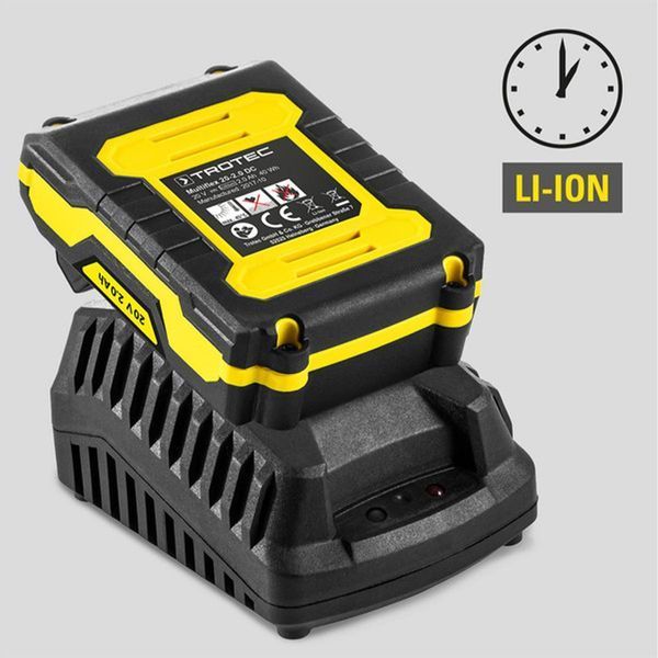 Акумуляторна ударна дрель-шуруповерт Trotec PHDS 11-20V з Li-Ion батареєю 20В 2Ач, кейс, 3 режими 40 DAS302795 фото