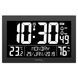 Настінні годинники Technoline WS8017 Black з підсвіткою, метеостанція, будильник, термометр і гігрометр DAS301334 фото 2