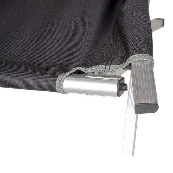 Розкладне ліжко Bo-Camp Single XL Black 210х70 см для кемпінгу алюміній компактне макс. навантаження 100 DAS301395 фото