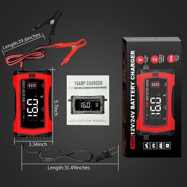 Зарядное устройство HT-RC 12V 16A / 24V 10A для литий-ионных и свинцово-кислотных аккумуляторов HT-RC 16A фото