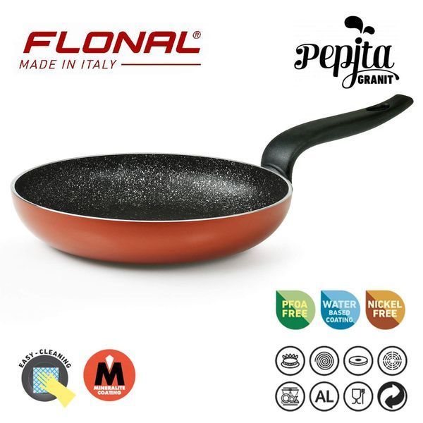 Сковорода Flonal Pepita Granit 22 см (PGFPS2250) антипригарное покрытие Mineralite Италия 36 мес. гарантии DAS301954 фото