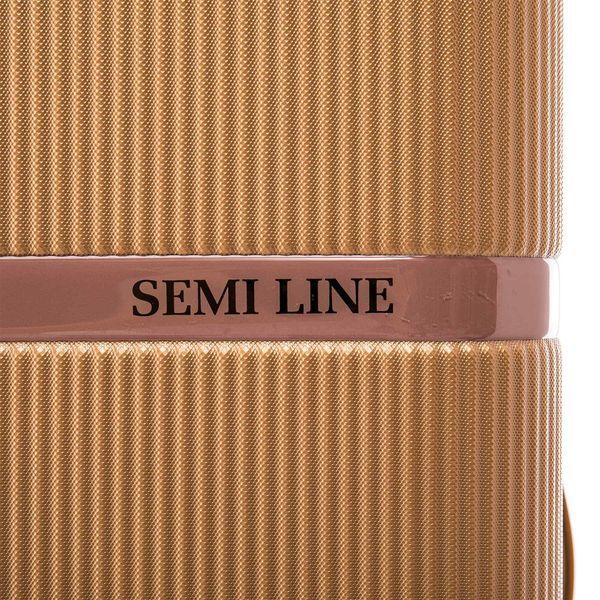 Чемодан Semi Line 28" L Золотой T5667-4 ABS-пластик 4 колеса кодовый замок объем 93 л для поездок DAS302656 фото