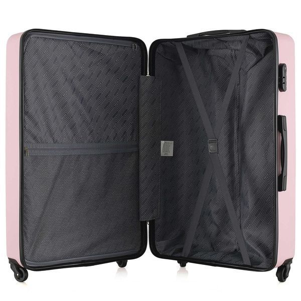 Чемодан Semi Line 28" L Розовый T5694-3 с кодовым замком, 4 колеса, 99 л, ABS-пластик для поездок DAS303067 фото