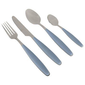 Комплект столових приборів Gimex Cutlery Colour 16 предметів для 4 осіб синій з нержавіючої сталі вага 0.71 кг DAS302010 фото