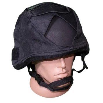Кавер Kirasa для ушастого шолома чорний Арт.KI599 - захисний чохол з Cordura 1000D для маскування та фіксації KI599 фото