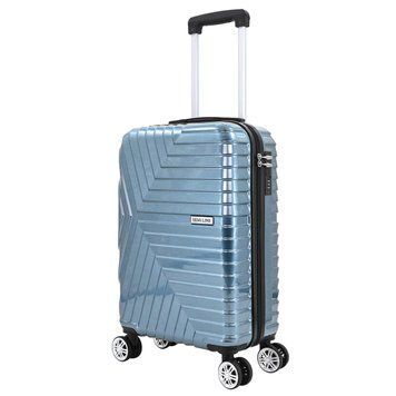 Чемодан Semi Line 20" S Синий T5764-1 голубой металлик для ручной клади 37 л с кодовым замком 4 колеса DAS302947 фото