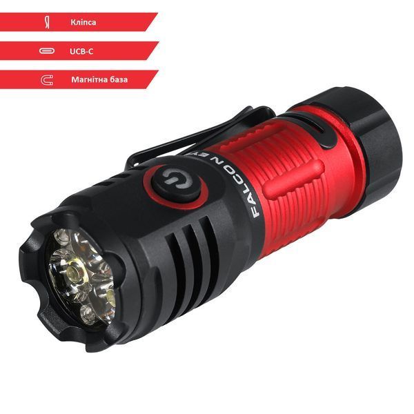 Ліхтар тактичний Falcon Eye Omega 1K (1000 Lm) Magnetic Rechargeable Type-C (FHH0141) DAS303962 фото