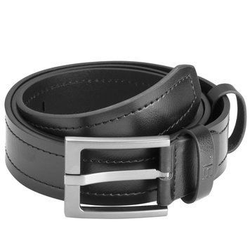 Ремень кожаный Semi Line Black P8236-0 L пряжка-гвоздь ширина 4 см длина 125 см DAS303142 фото