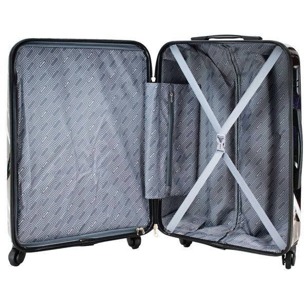 Чемодан Semi Line 28" L Черный Мрамор T5730-3 - большой с кодовым замком и 4 колесами DAS303338 фото