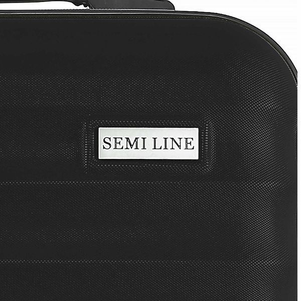 Валіза жорстка Semi Line T5634-2 чорна 60 л 4 колеса кодовий замок DAS302597 фото