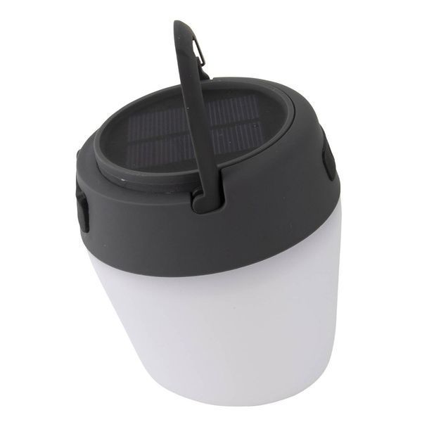 Кемпінговий ліхтар Bo-Camp Wega Powerbank Solar 180 Лм з USB зарядкою та захистом IP65 Білий/Сірий/Чорний DAS301425 фото