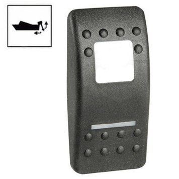 Клавиша Carling Switch Contura II Наклон подвесного мотора черная с подсветкой из поликарбоната для 14.193.89 фото