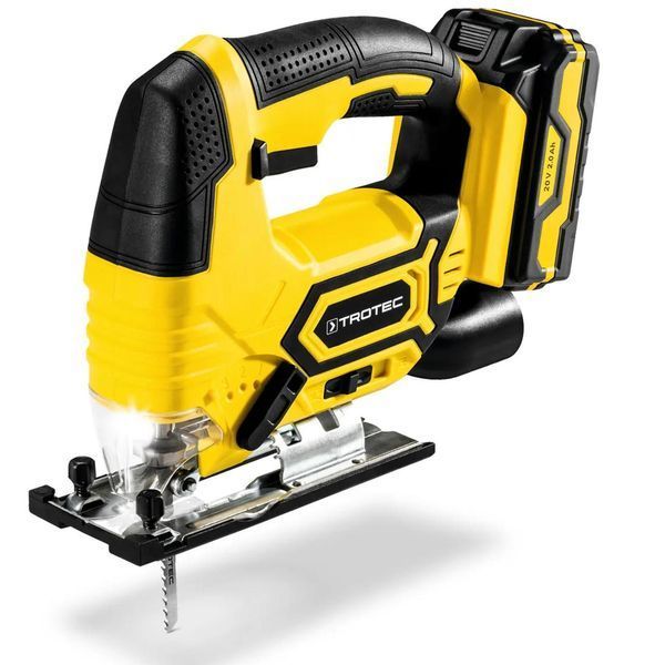 Акумуляторна електрична лобзик Trotec PJSS 11-20V з Li-Ion батареєю, 3 режими різання, кейс, 40 Вт, 2700 DAS302802 фото