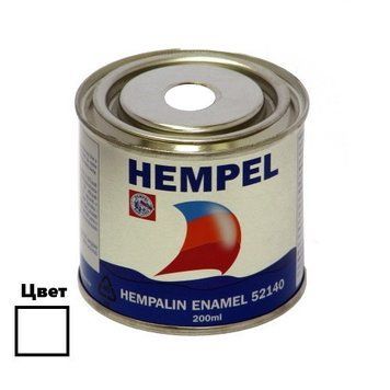 Краска HEMPALIN ENAMEL белая (White) 200 мл алкидная атмосферостойкая для наружного и внутреннего применения 52140-10000/200 фото
