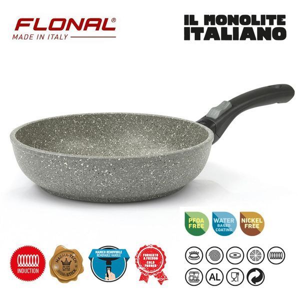 Сковорода Flonal Monolite 32 см MOIPB3290 антипригарное покрытие Magma-Tech Plus съемная ручка 36 мес гаранти DAS301922 фото