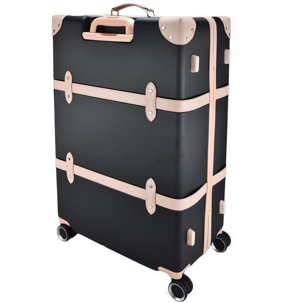 Чемодан Semi Line 28" L Черный/Розовый Крем T5671-4 большой 96.5 л из ABS-пластика с кодовым замком и 4 колес DAS302672 фото