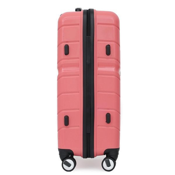 Чемодан Semi Line 26" M Розовый T5615-2 легкий из полипропилена с кодовым замком и 4 колесами для поездок DAS302309 фото