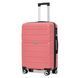 Чемодан Semi Line 26" M Розовый T5615-2 легкий из полипропилена с кодовым замком и 4 колесами для поездок DAS302309 фото 1