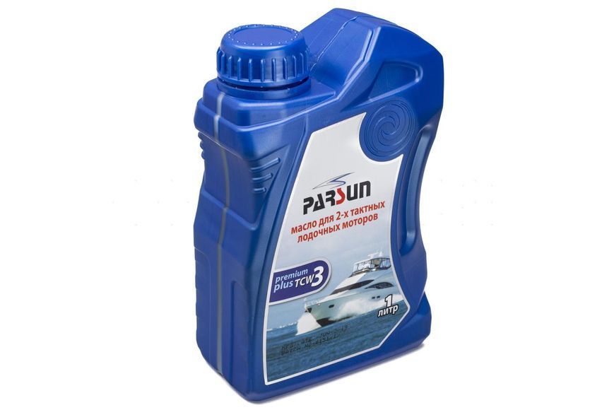 Масло для лодочного мотора PARSUN 2-х тактное TCW3 Premium Plus 1 литр минеральное защита от коррозии TCW3 1L new фото