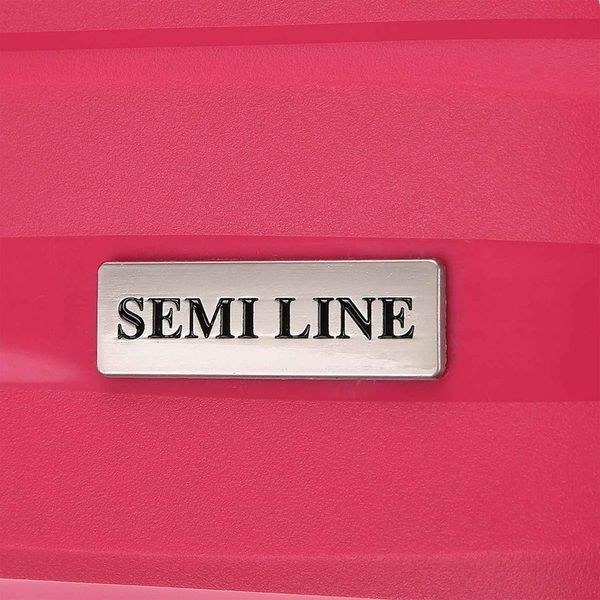 Валіза Semi Line 20" S Магента T5796-1 поліпропілен ручна поклажа 4 колеса кодовий замок об'єм 34 л DAS303345 фото