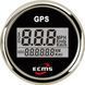 GPS спідометр для суден ECMS PLG2-BS-GPS чорний з оранжевим підсвічуванням 55 мм 9-32 V 800-00174 фото 1