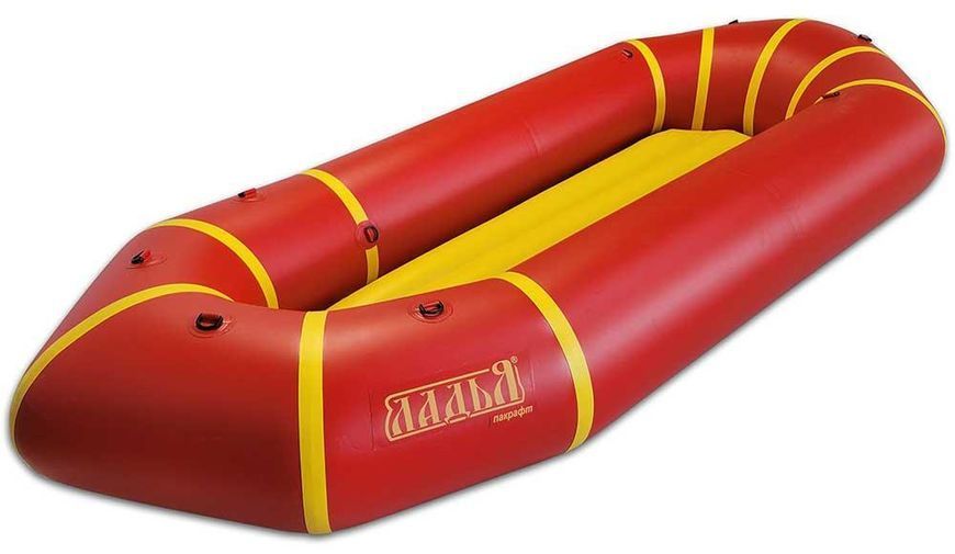 Надувной пакрафт Ладья ЛП-245 Каяк для спокойной воды и туризма Удобный 1 местный 250 кг красный-желтый LP-245-K-red-yellow фото