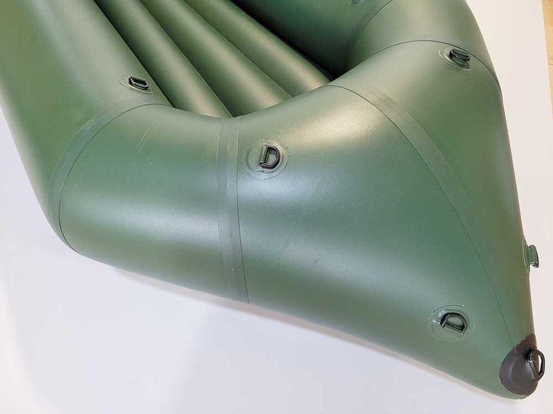 Надувний пакрафт Ладья ЛП-245 Каяк Комфорт Green Plus для риболовлі, вага 7.1 кг, вантажопідйомність 250 кг ЛП-245 Комфорт Green Plus фото