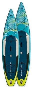 Доска надувная SUP board для плаванья с веслом Hyper &ndash; Touring iSUP 3.81m/15cm с катушечным поводком BT-21HY02 фото