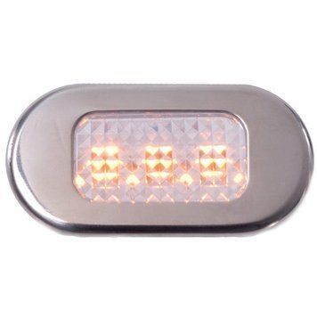 Светильник LED Osculati встраиваемый нержавеющая сталь 12 В 0.6 Вт IP55 световой поток 12 Лм 13.181.01 фото