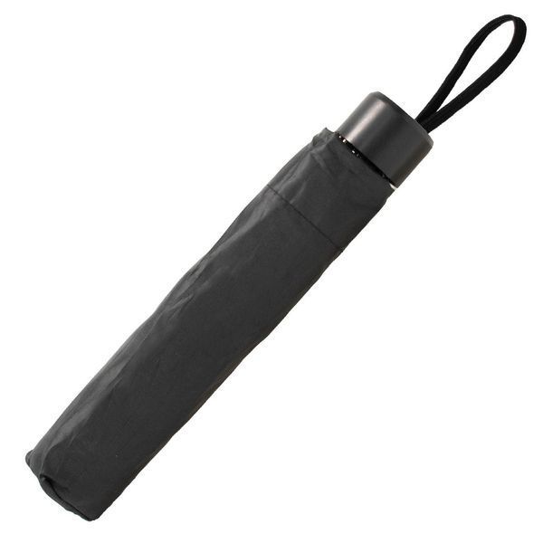 Зонт Semi Line Black L2036-0 складний компактний 98 см легкий 230 г з чохлом механічний чорного кольору DAS302207 фото